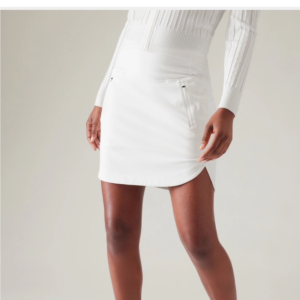White Athleta Golf Skort